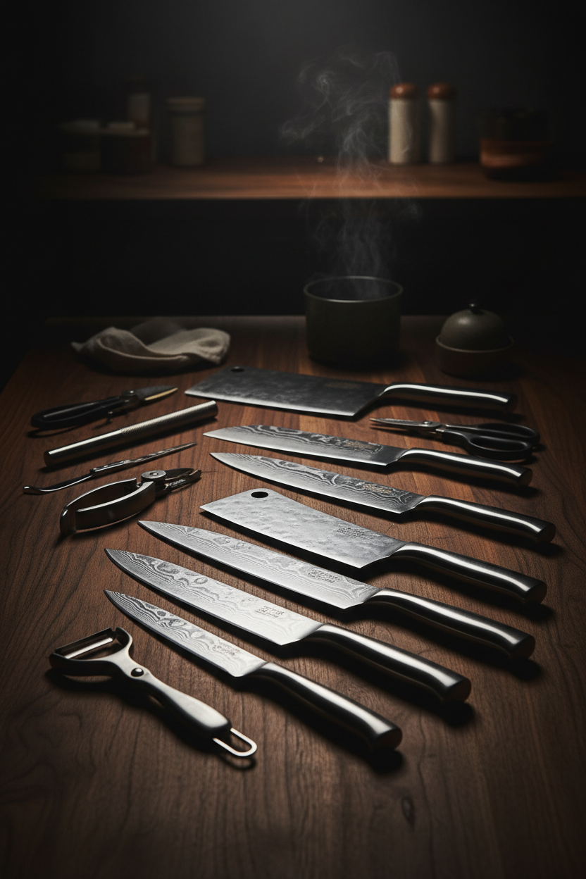 Kitchen Knives Vertical